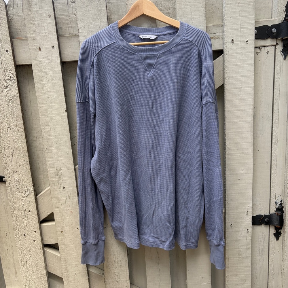 DSG Light Slate Blue Thermal Crew Sweatshirt